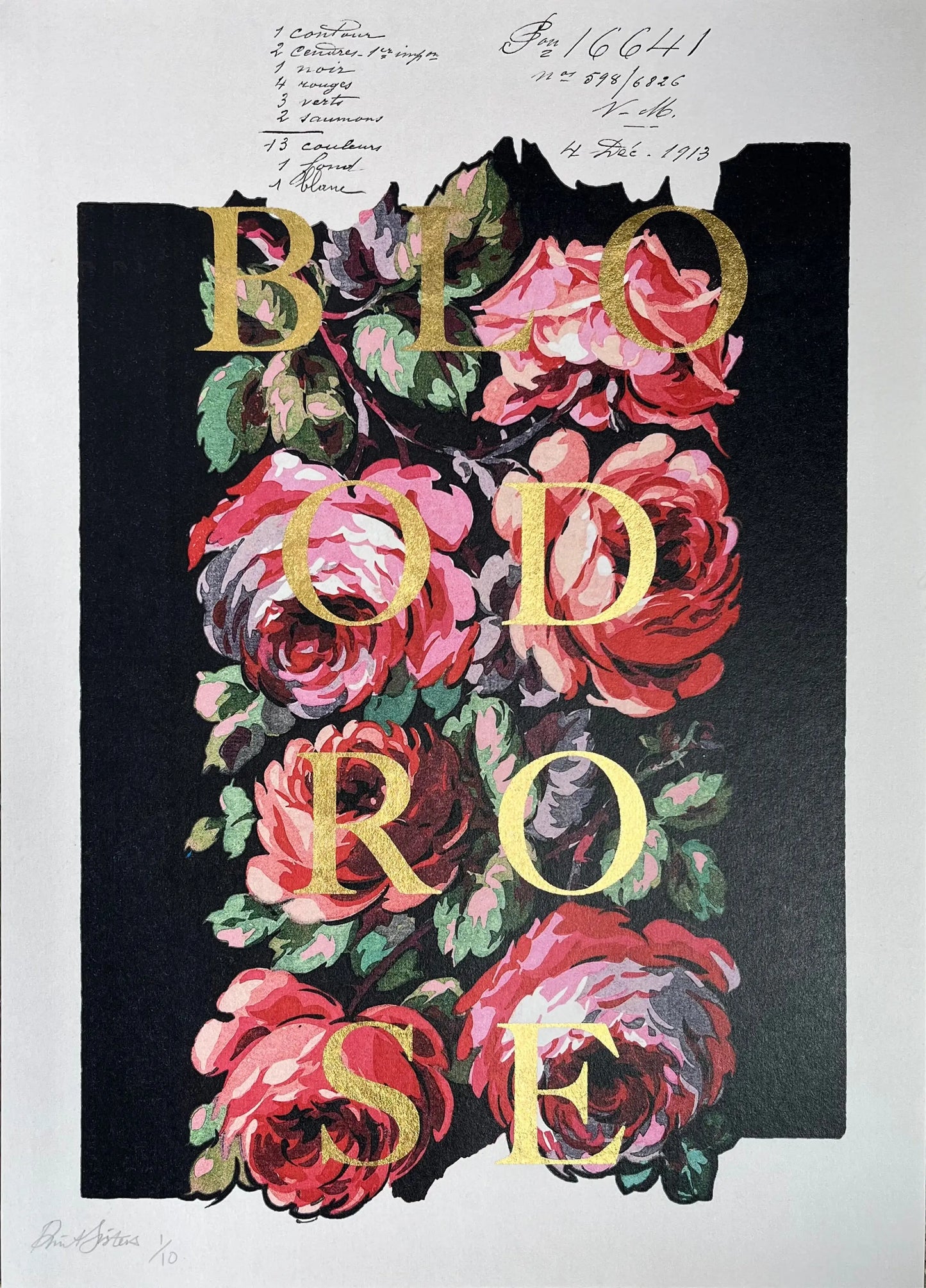Blood Rose  - Limited Edition Poster Prints Print~Sisters