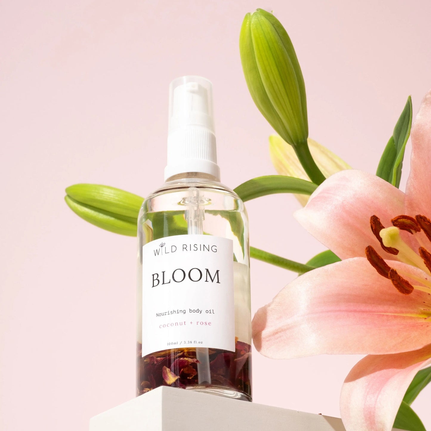 Bloom - Coconut and Rose Body Oil Wild Rising Skincare