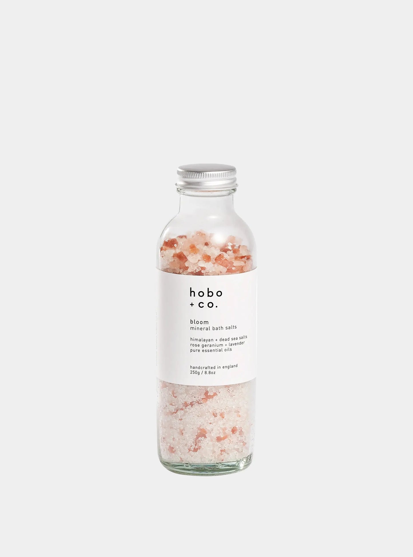 Bloom Rose Geranium and Lavender Bath Salts hobo + co.