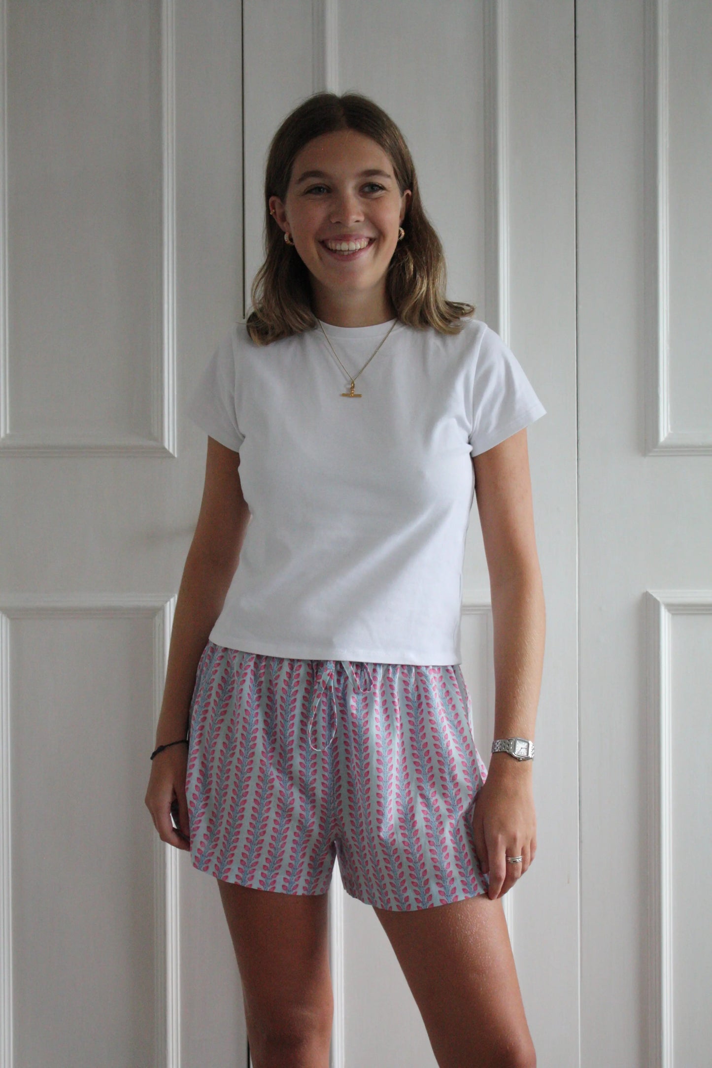 Blossom Stripe Shorts Madder & More