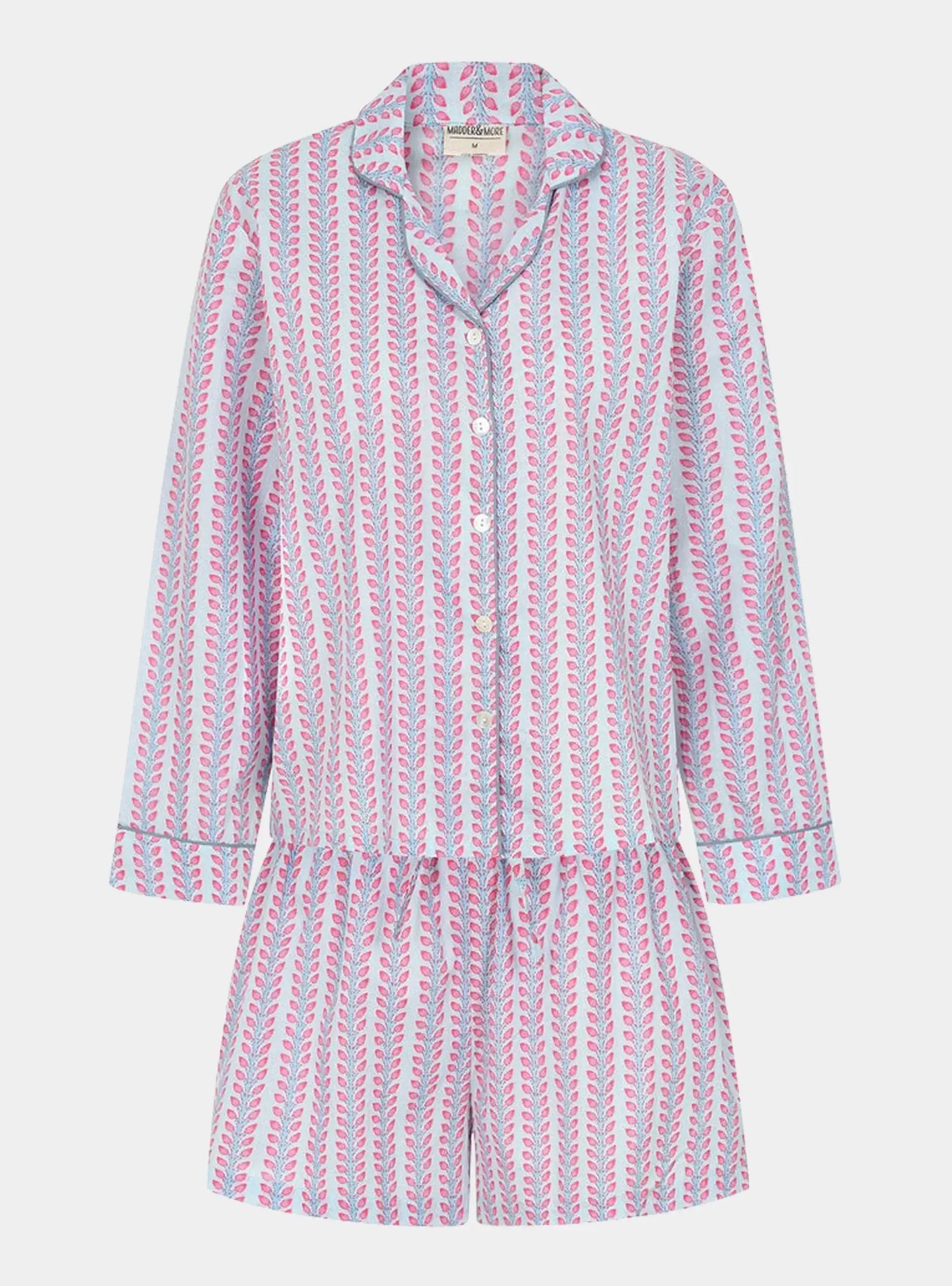 Blossom Stripe Women's Pyjama Short Set Madder & More