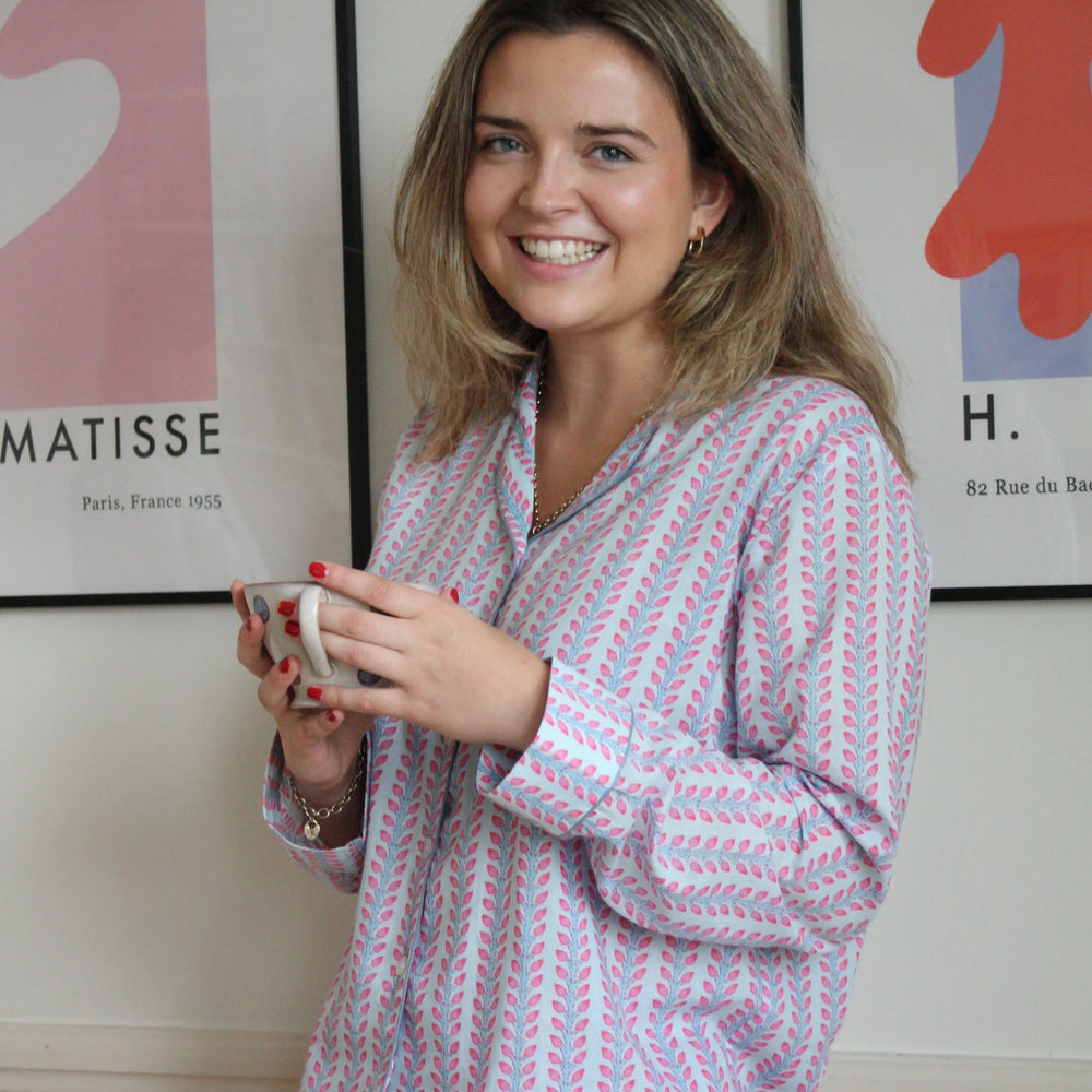 Blossom Stripe Women's Pyjama Short Set Madder & More