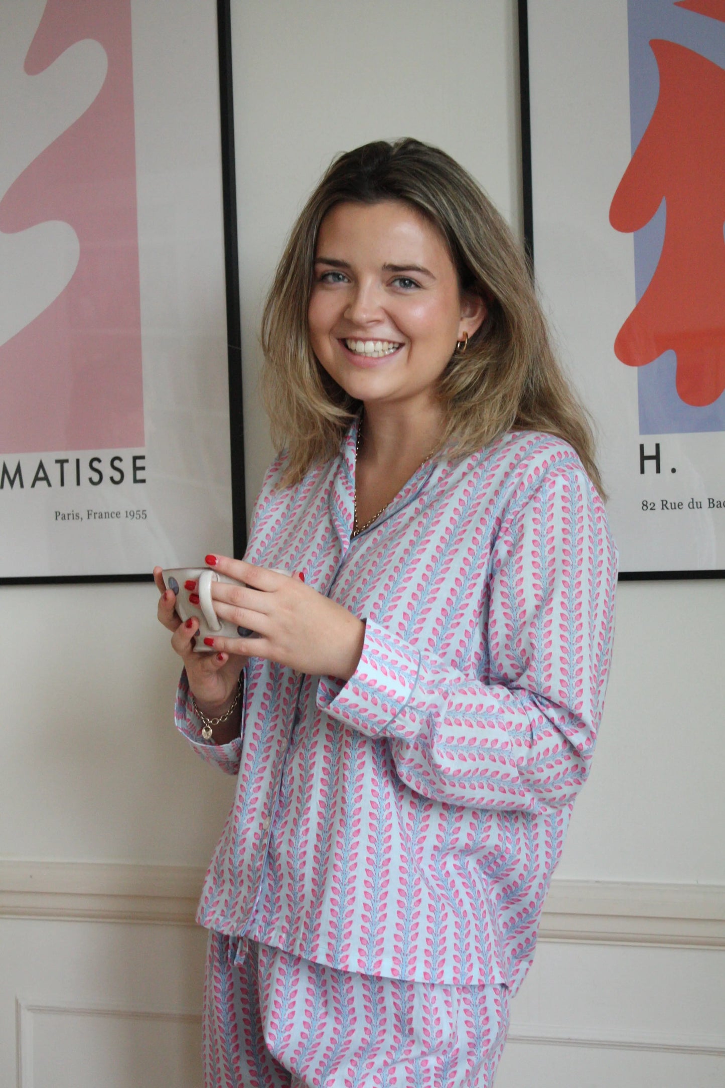 Blossom Stripe Women's Pyjama Short Set Madder & More