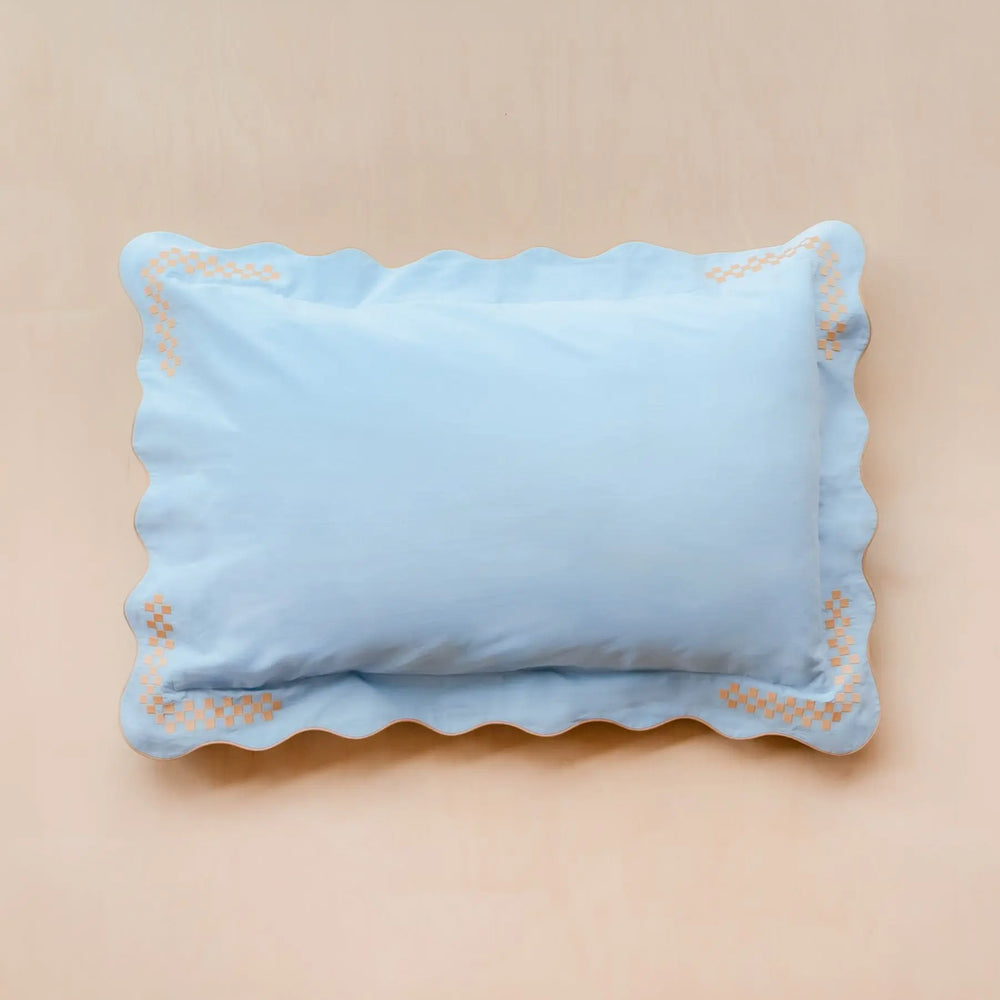 Blue Cotton Pillowcases TartanBlanketCo