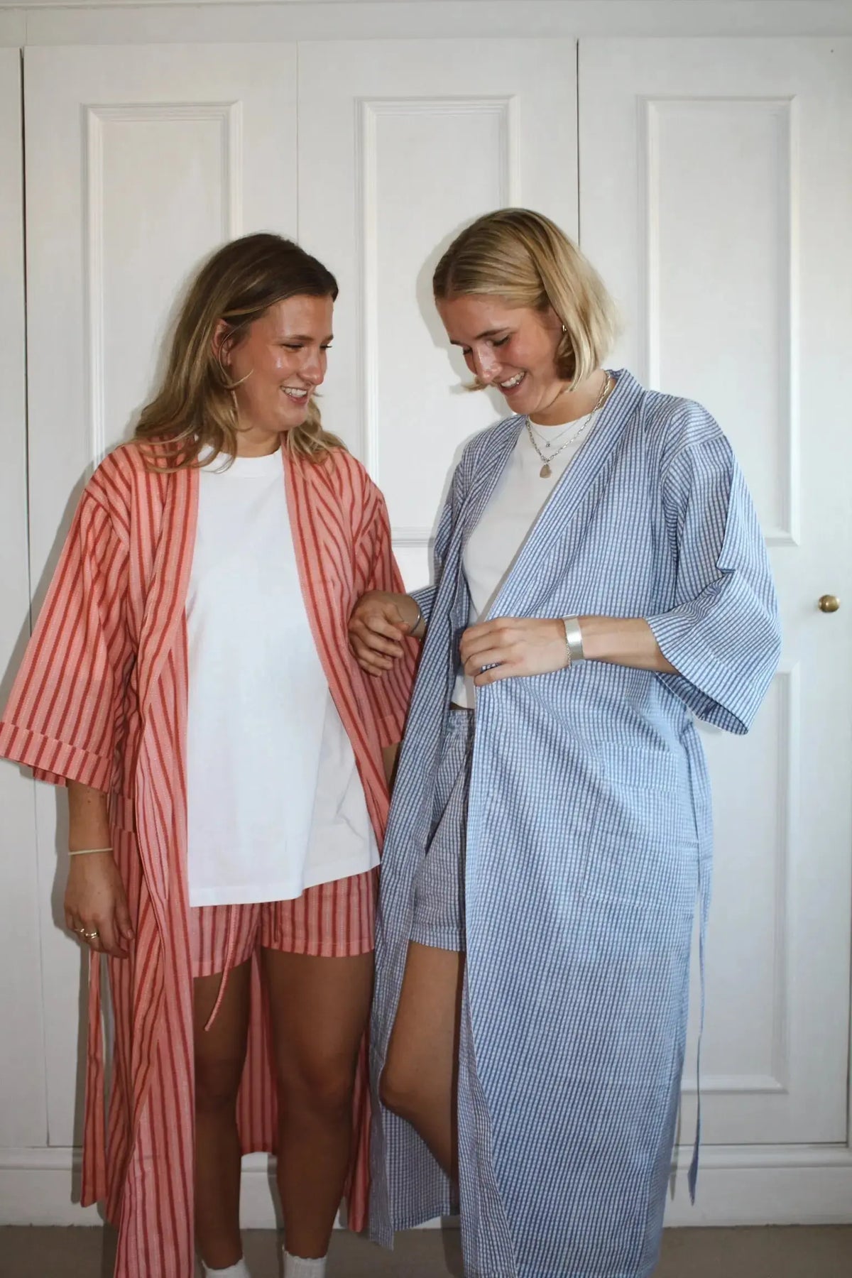 Gingham Robe Blue Gingham Robe – Myza
