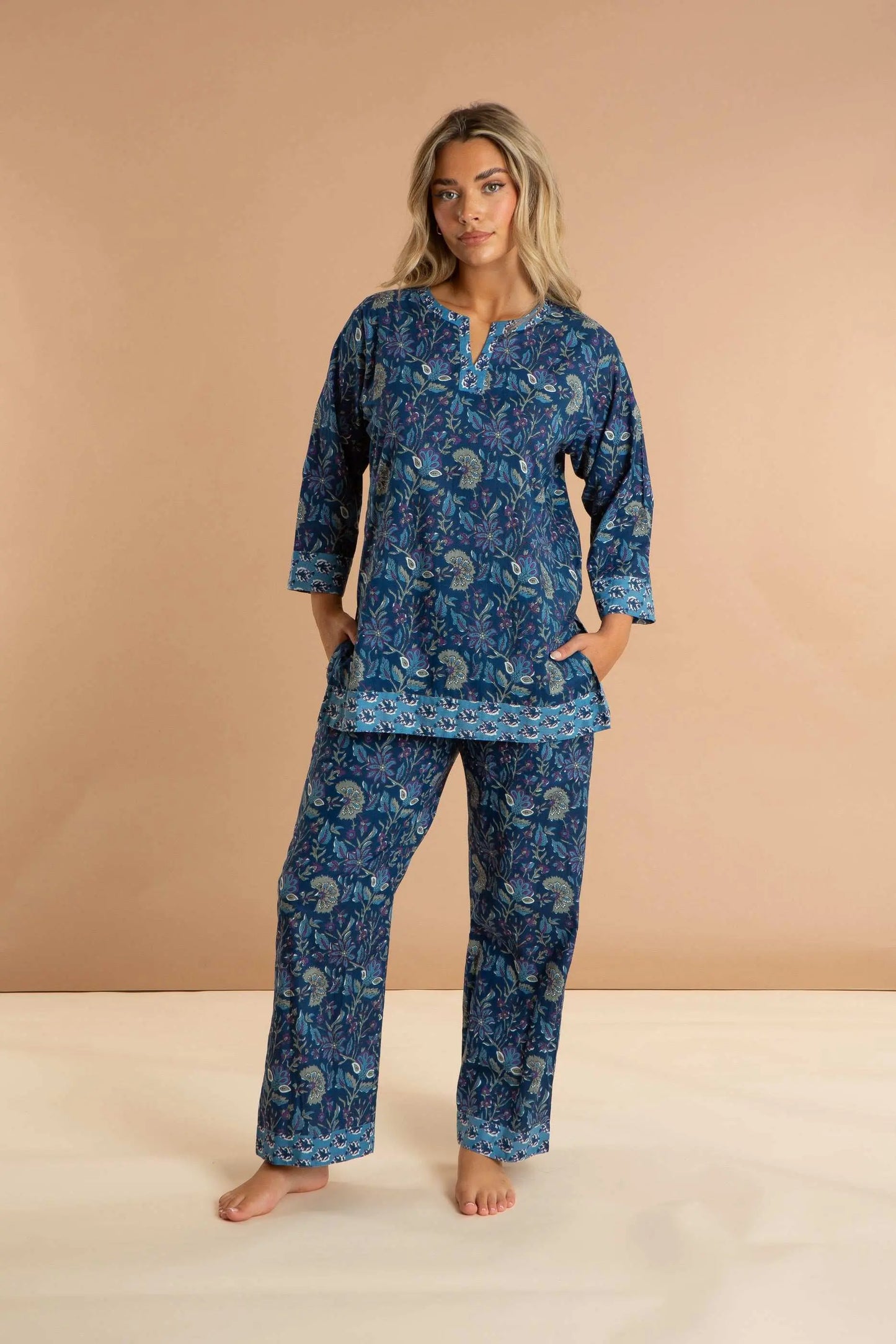 Blue Lagoon Women's Cotton Pyjama Trouser Set inara