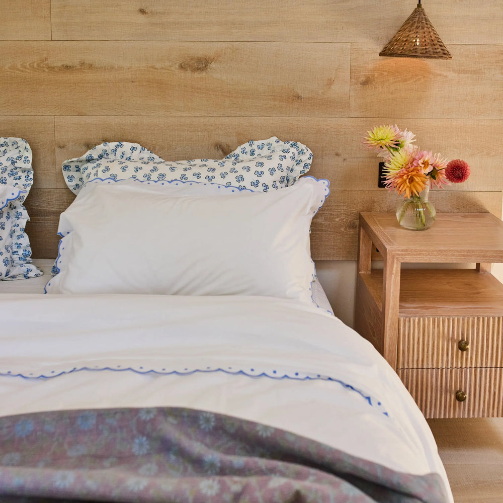 Blue Scallop Bedlinen Set Lulu and Nat