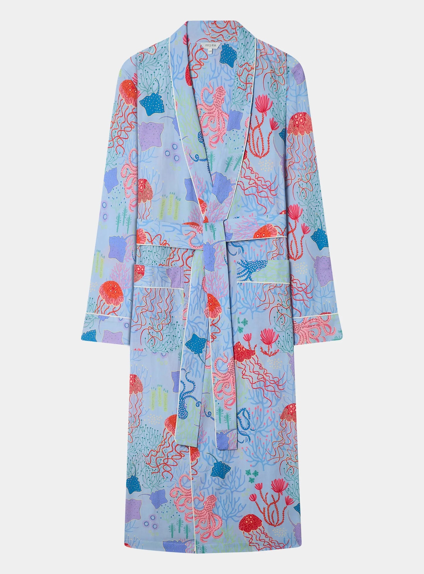 Blue Sea Cotton Robe Myza
