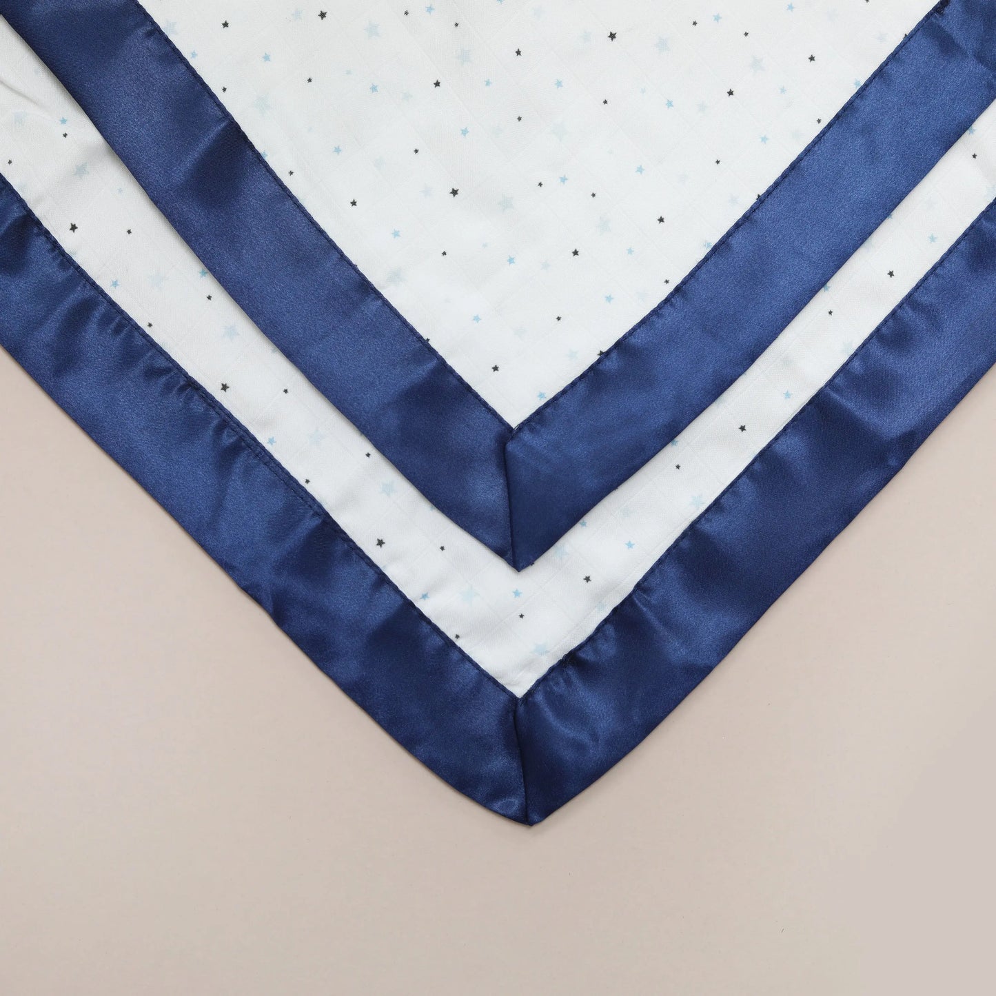 Blue Stars Satin Comforter 2-Pack - Navy Blue Satin Bullabaloo
