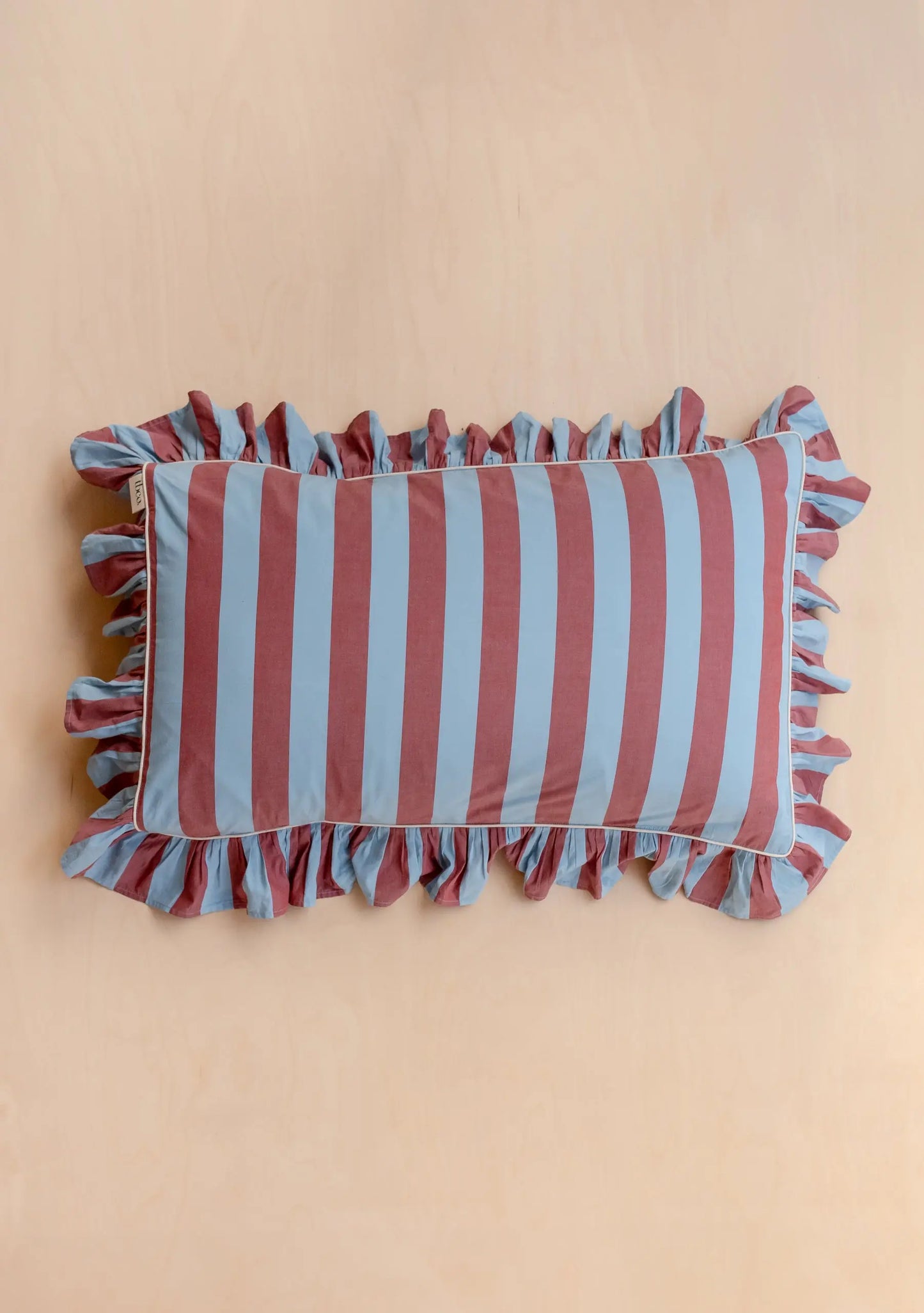 Blue Stripe Cotton Pillowcases TartanBlanketCo