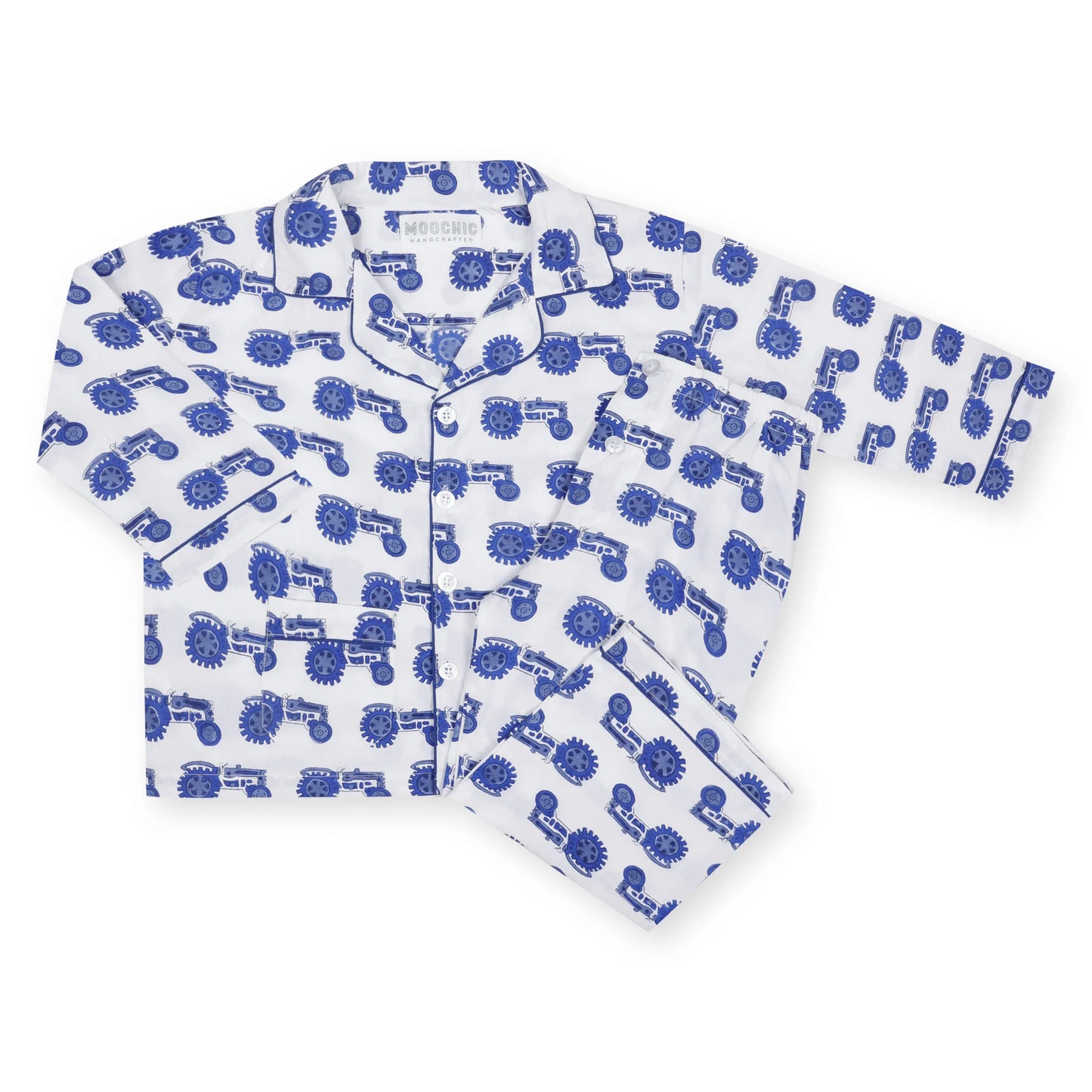 Blue Tractor Children's Pyjamas Moochic