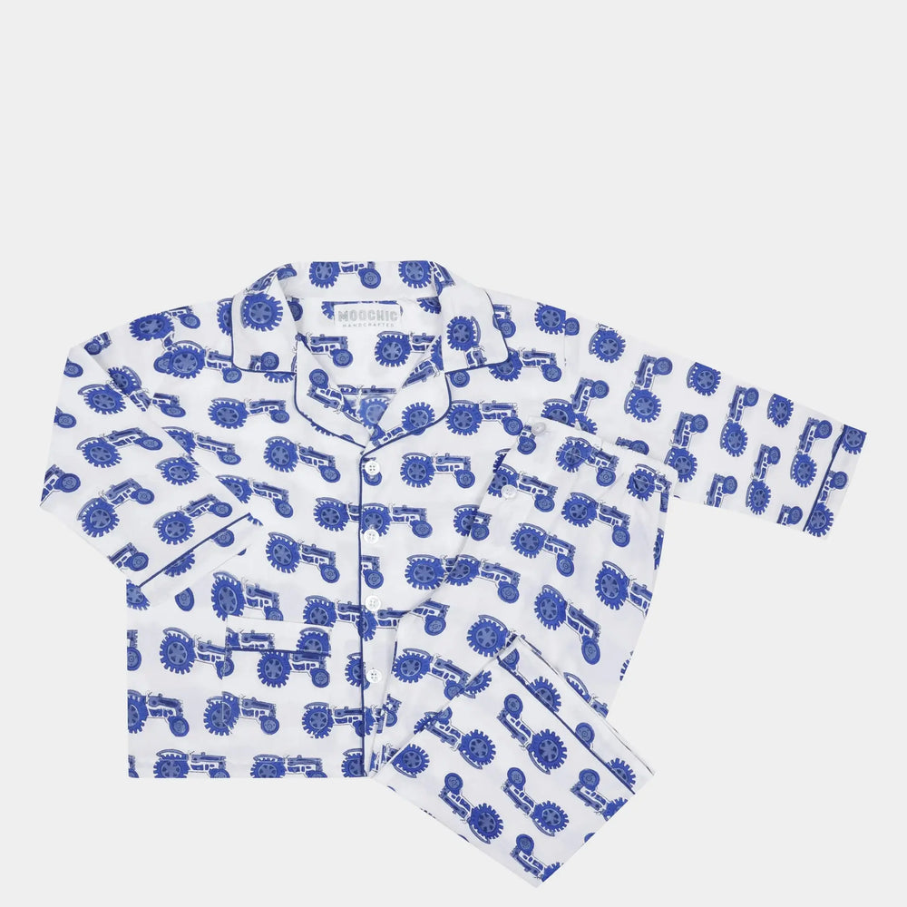 Blue Tractor Children's Pyjamas Moochic