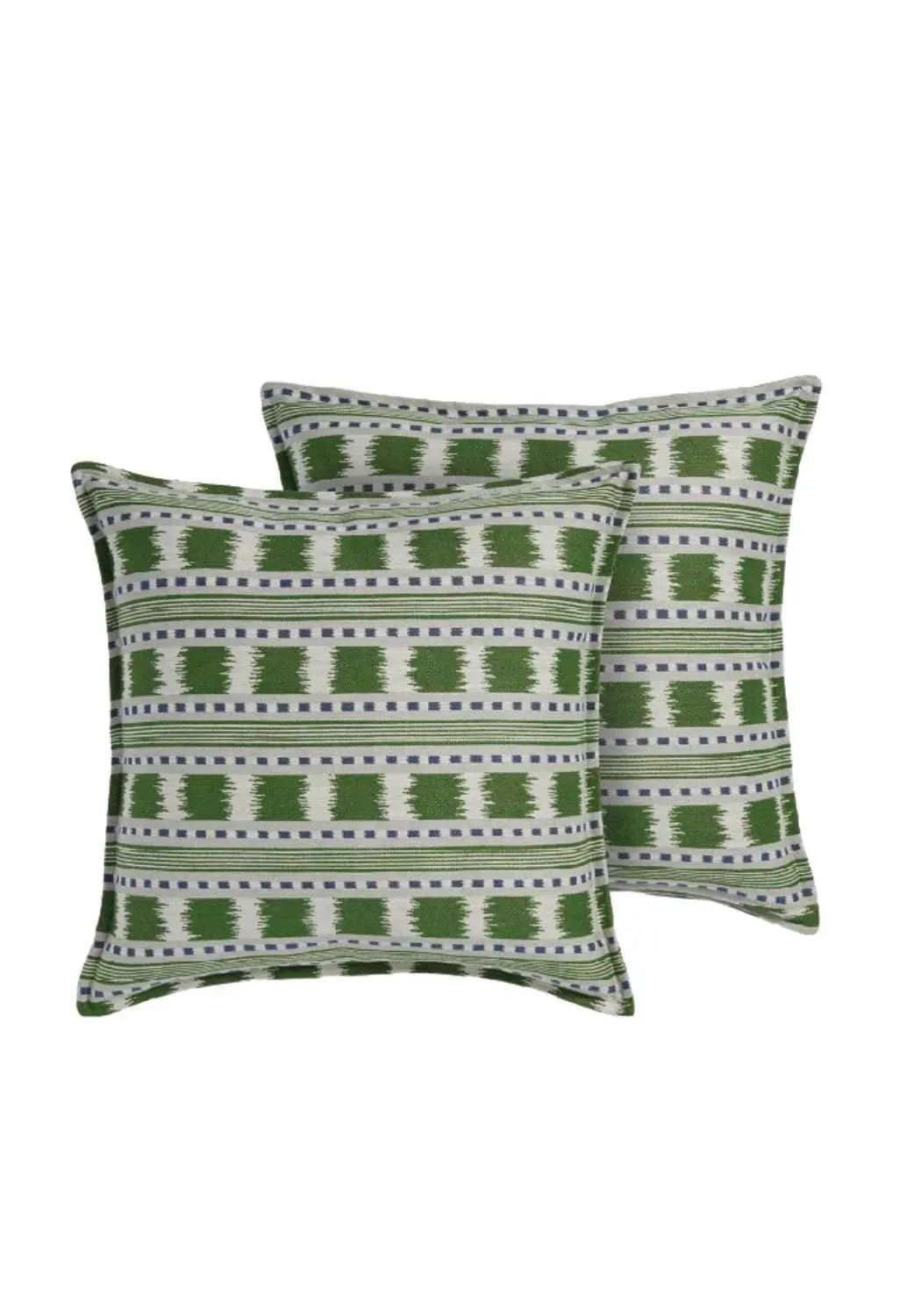 Blue and Green Stripe Cushion Cover Casa by Josephine Jenno