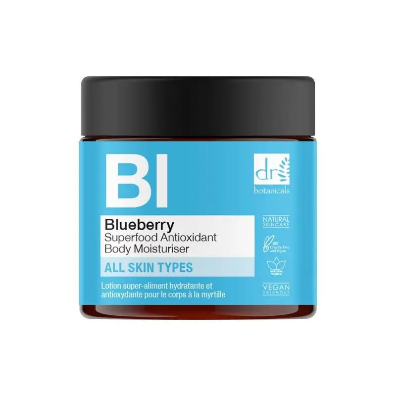 Blueberry Superfood Antioxidant Body Moisturiser 60ml Dr Botanicals