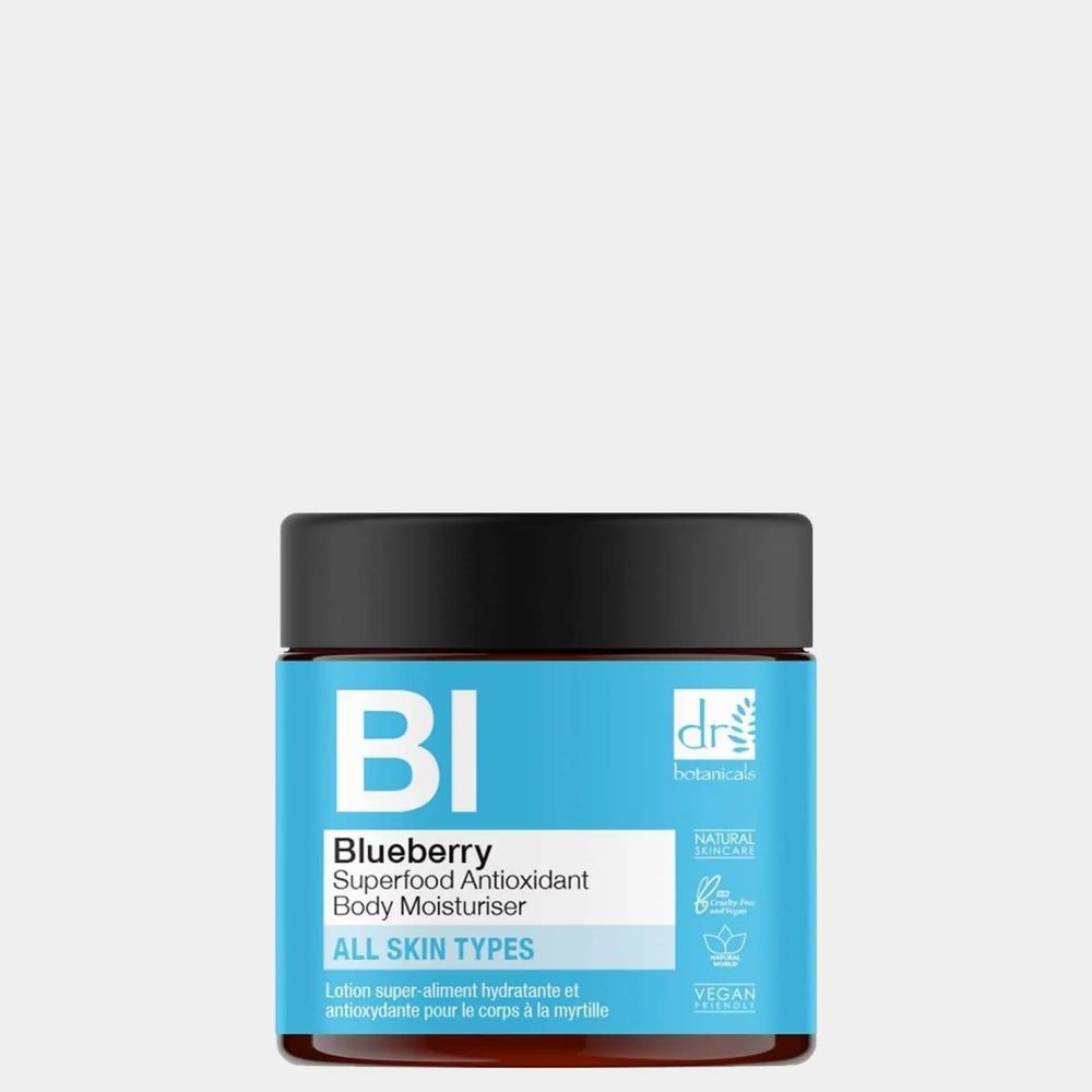 Blueberry Superfood Antioxidant Body Moisturiser 60ml Dr Botanicals