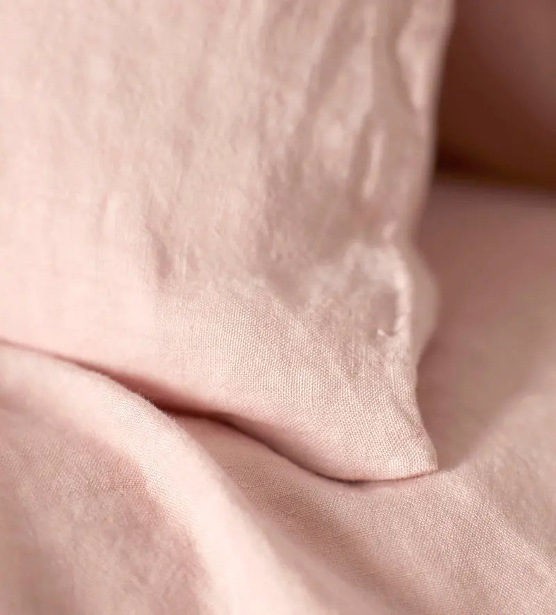 Blush Pink 100% Linen Duvet Cover The Secret Linen Store