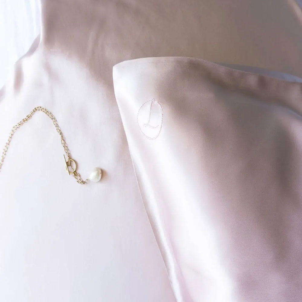 Blush Pink Silk Pillowcase Liv Lindley Silk Studio