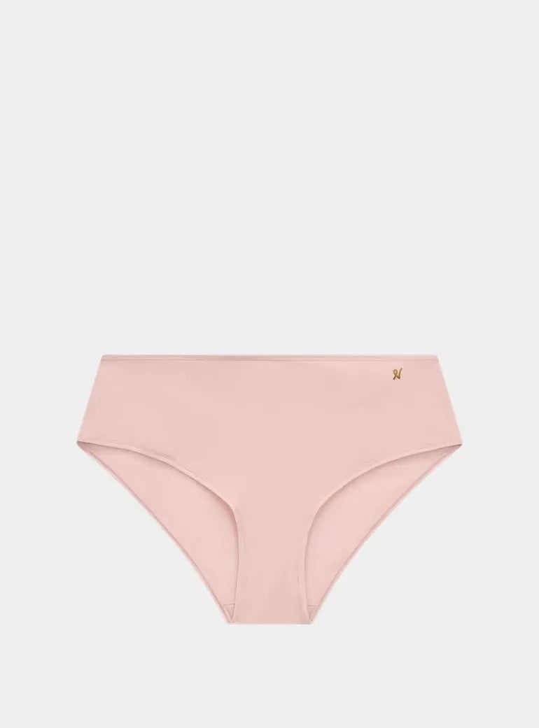 Blush Pink Stretch Mid Rise Bikini Brief Nudea