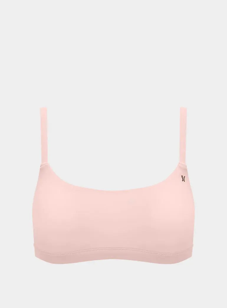 Blush Pink The Stretch Scoop Neck Bralette Nudea