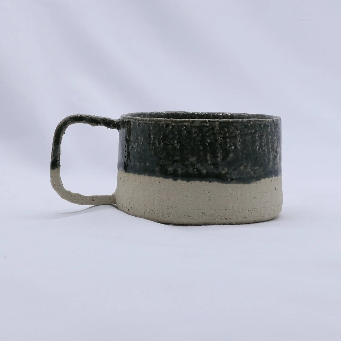 Bluverde Grande Handmade Milled Stoneware Big Ceramic Mug Ribera Handmade Ceramics