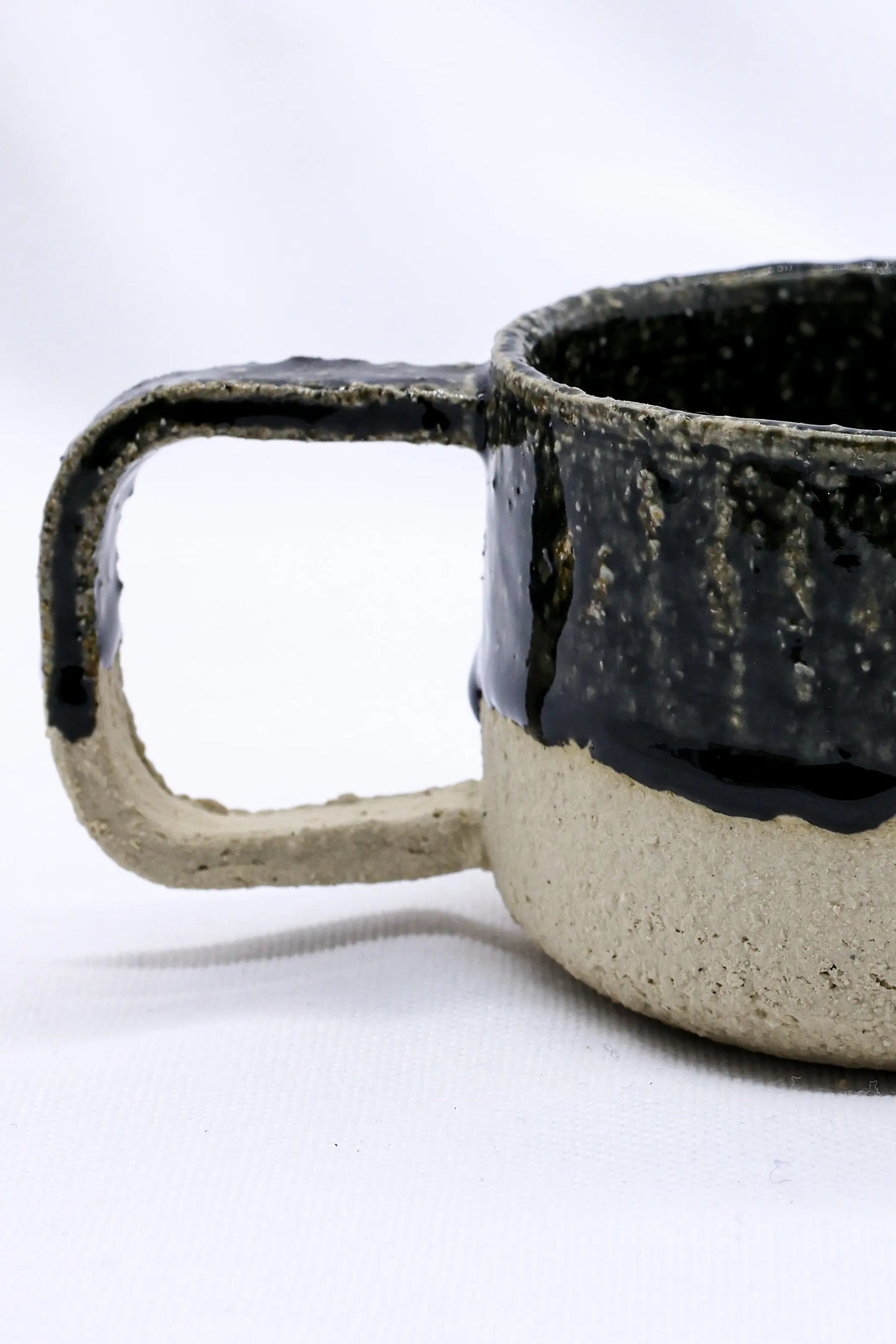 Bluvio Grande Handmade Milled Stoneware Big Ceramic Mug Ribera Handmade Ceramics