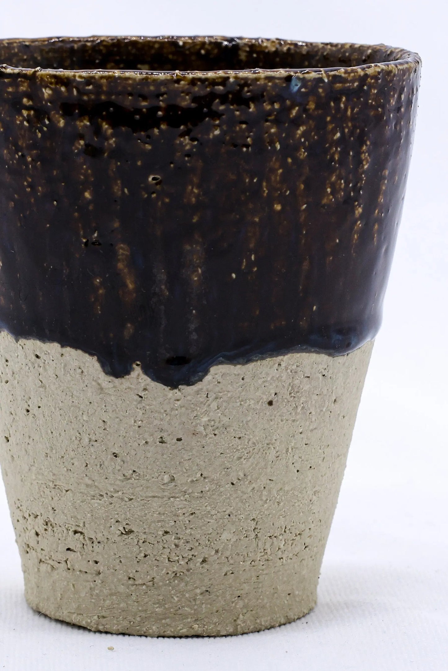 Bluvio Quadra Milled Stoneware Tall Handmade Ceramic Cup Ribera Handmade Ceramics