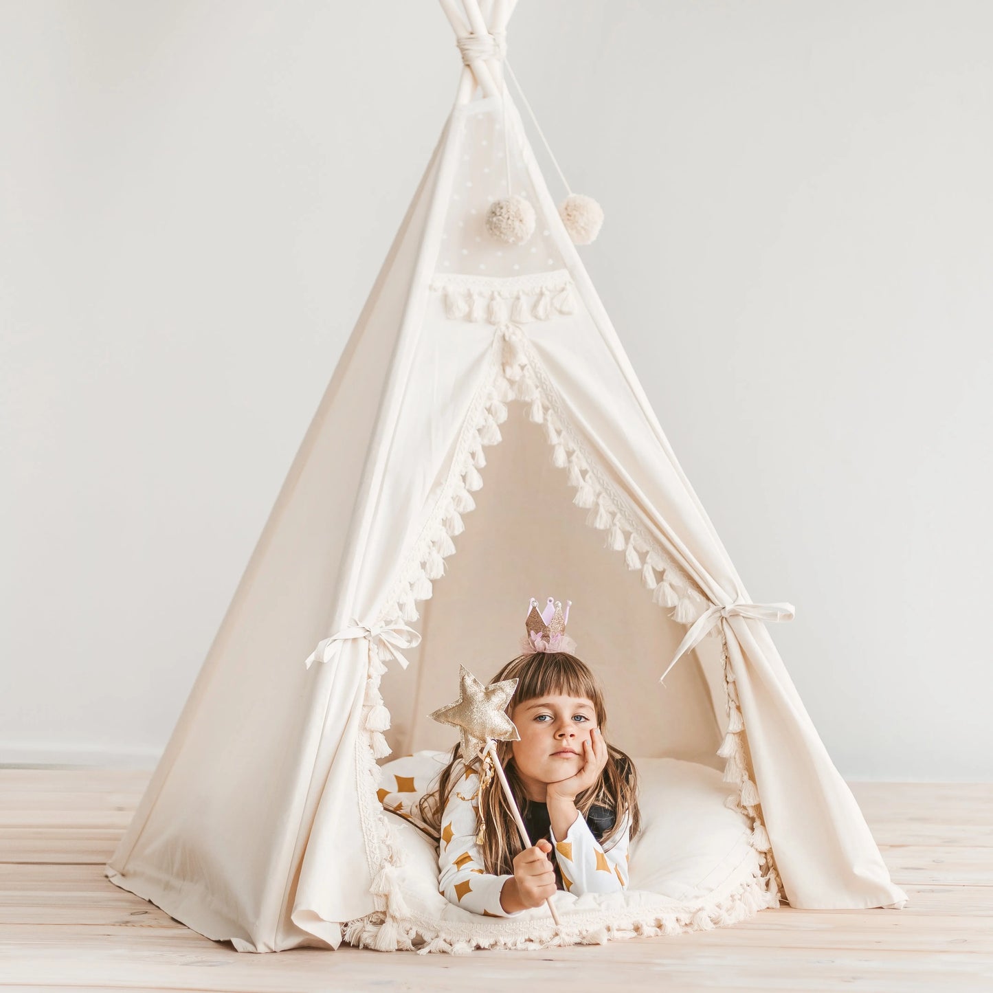 Boho Kids Teepee with Tassels MINICAMP