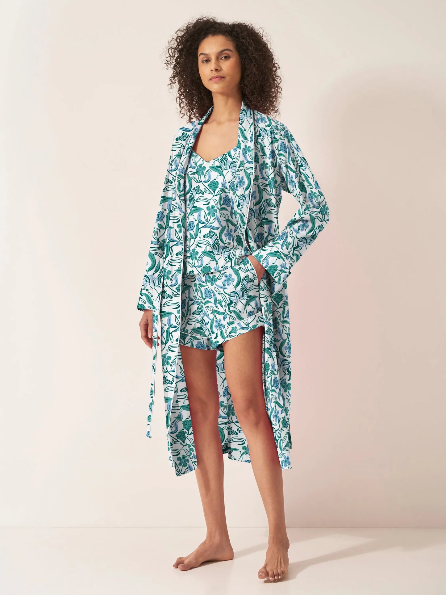 Boho Zebra Organic Cotton Robe Myza