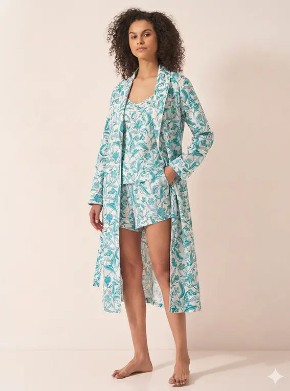 Boho Zebra Organic Cotton Robe Myza