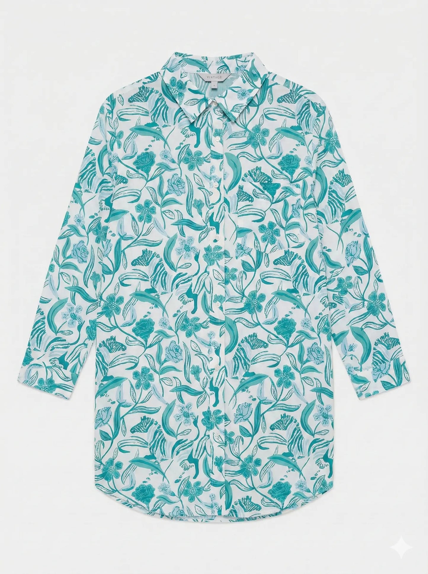 Boho Zebra Women's Organic Cotton Nightshirt Myza