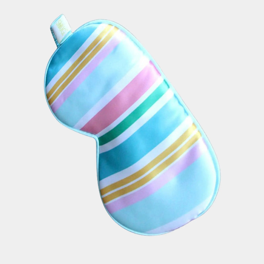 Bold Stripe Satin Sleep Mask SMUG