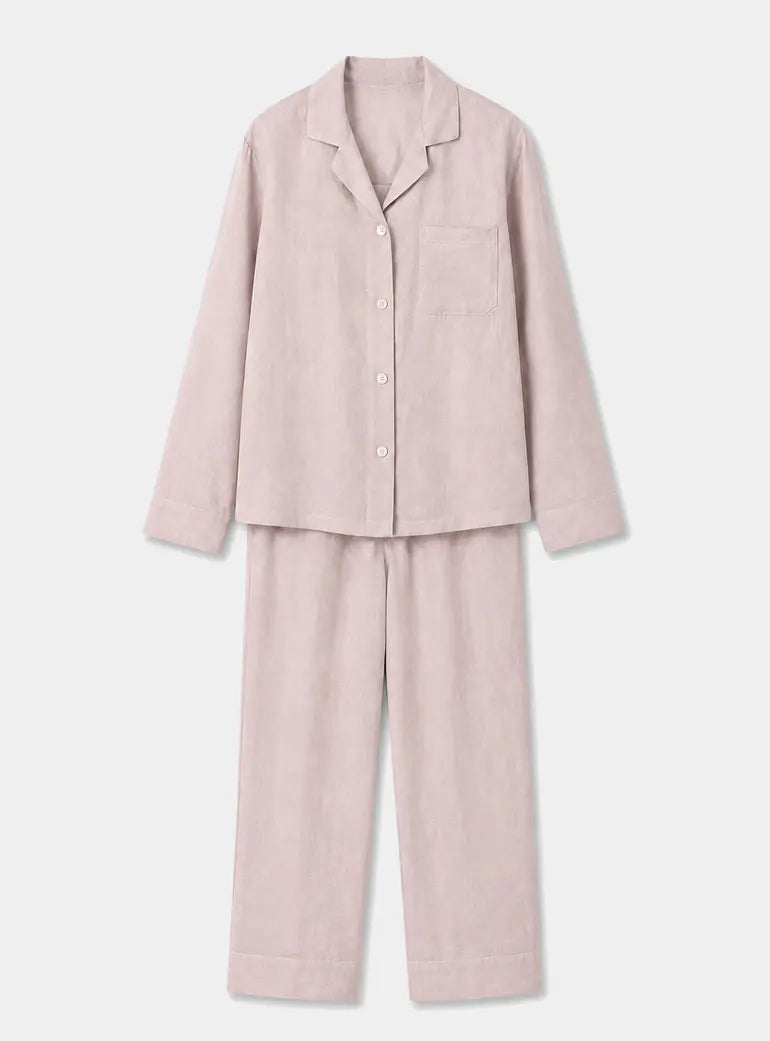 Bolney Eucalyptus Wide Leg Linen Pyjamas Dormitory