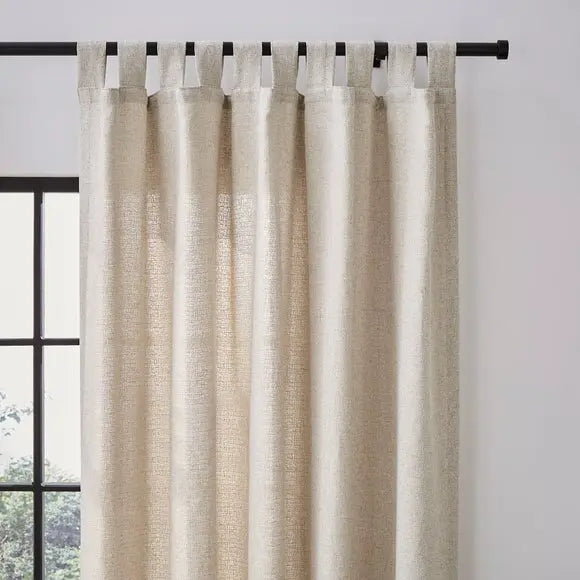 Bondi Unlined Tab Top Curtains Dunelm