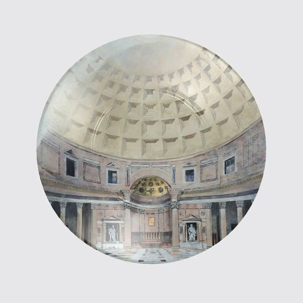 Bone China Cup and Saucer - Pantheon Dome Long Studio Design
