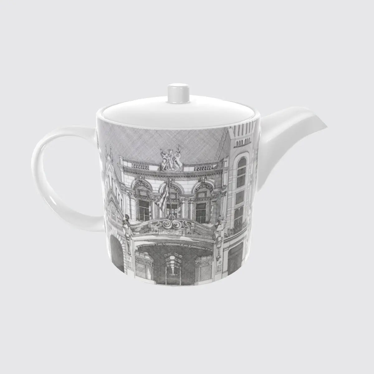 Bone China Teapot - Burlington Arcade Long Studio Design