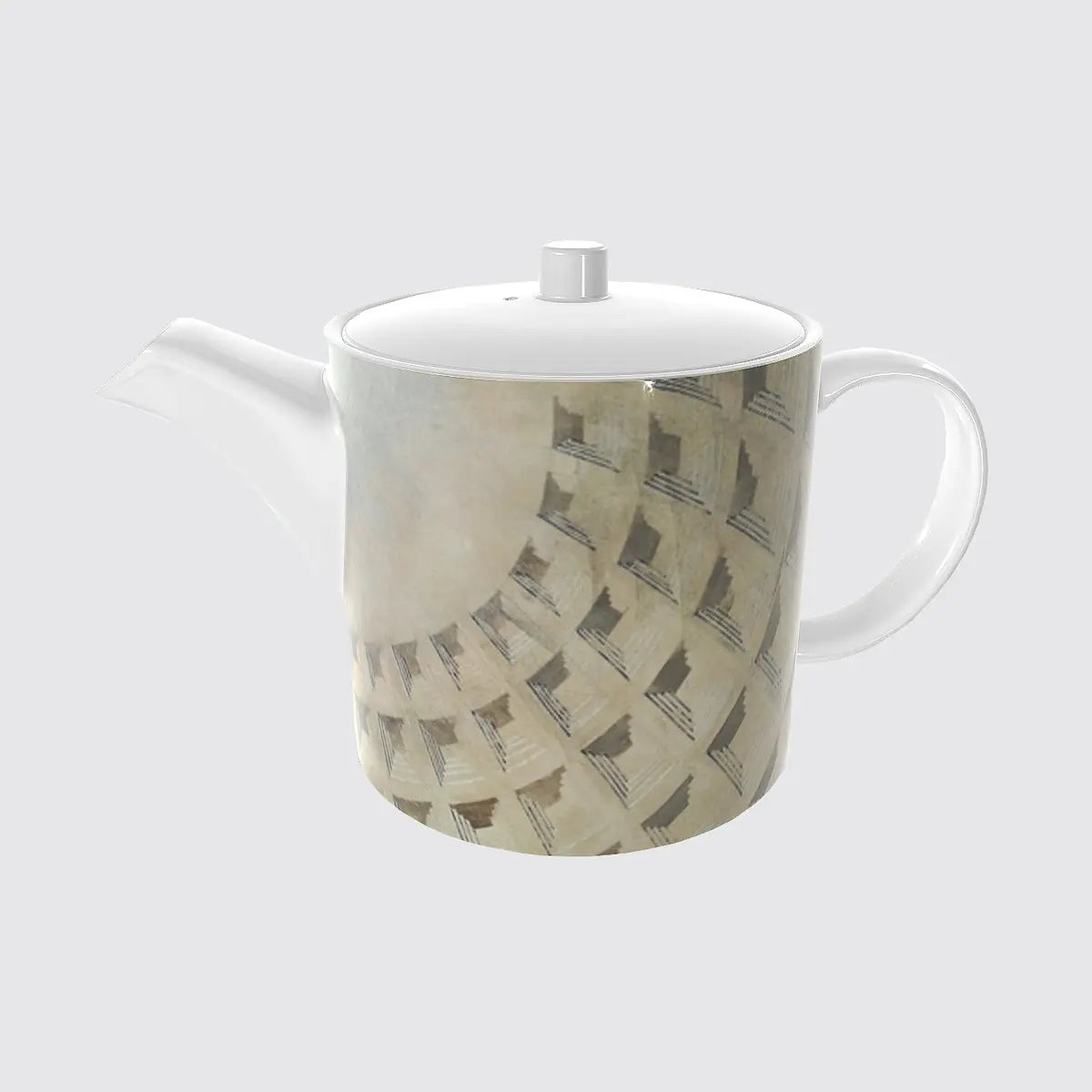 Bone China Teapot - Pantheon Dome Long Studio Design