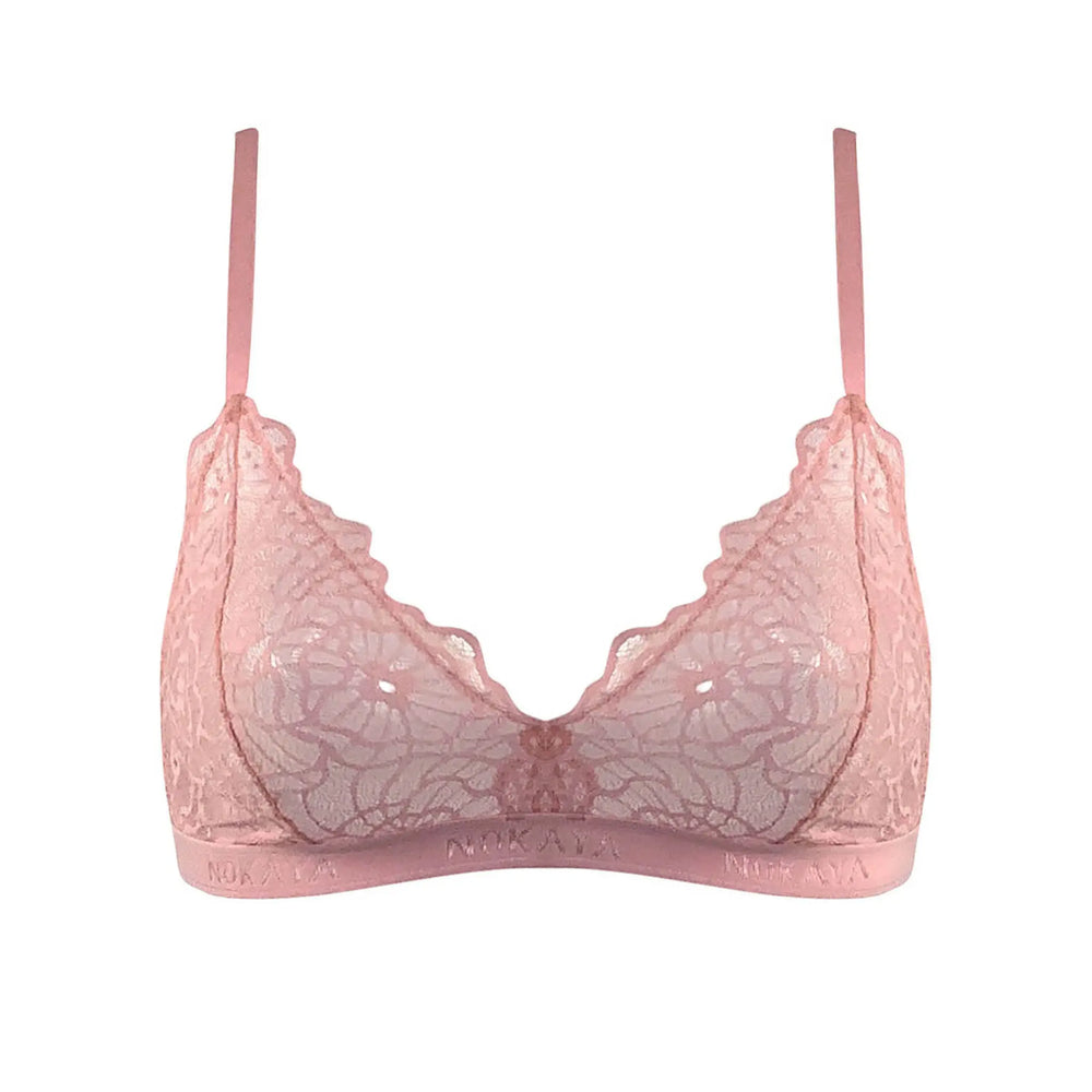 Born in Ukraine Image Lace Bralette Pink NOKAYA