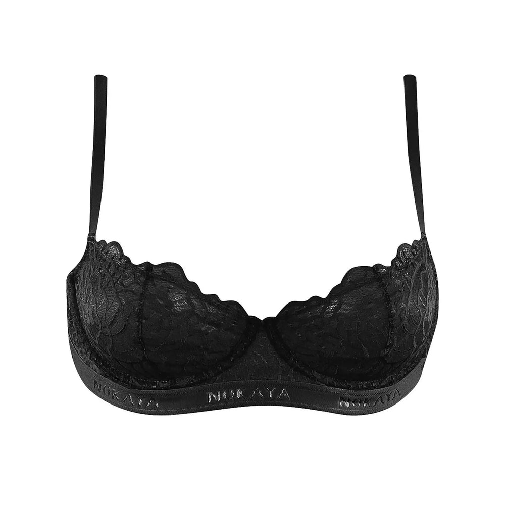 Born in Ukraine Lace Balcony bra black NOKAYA