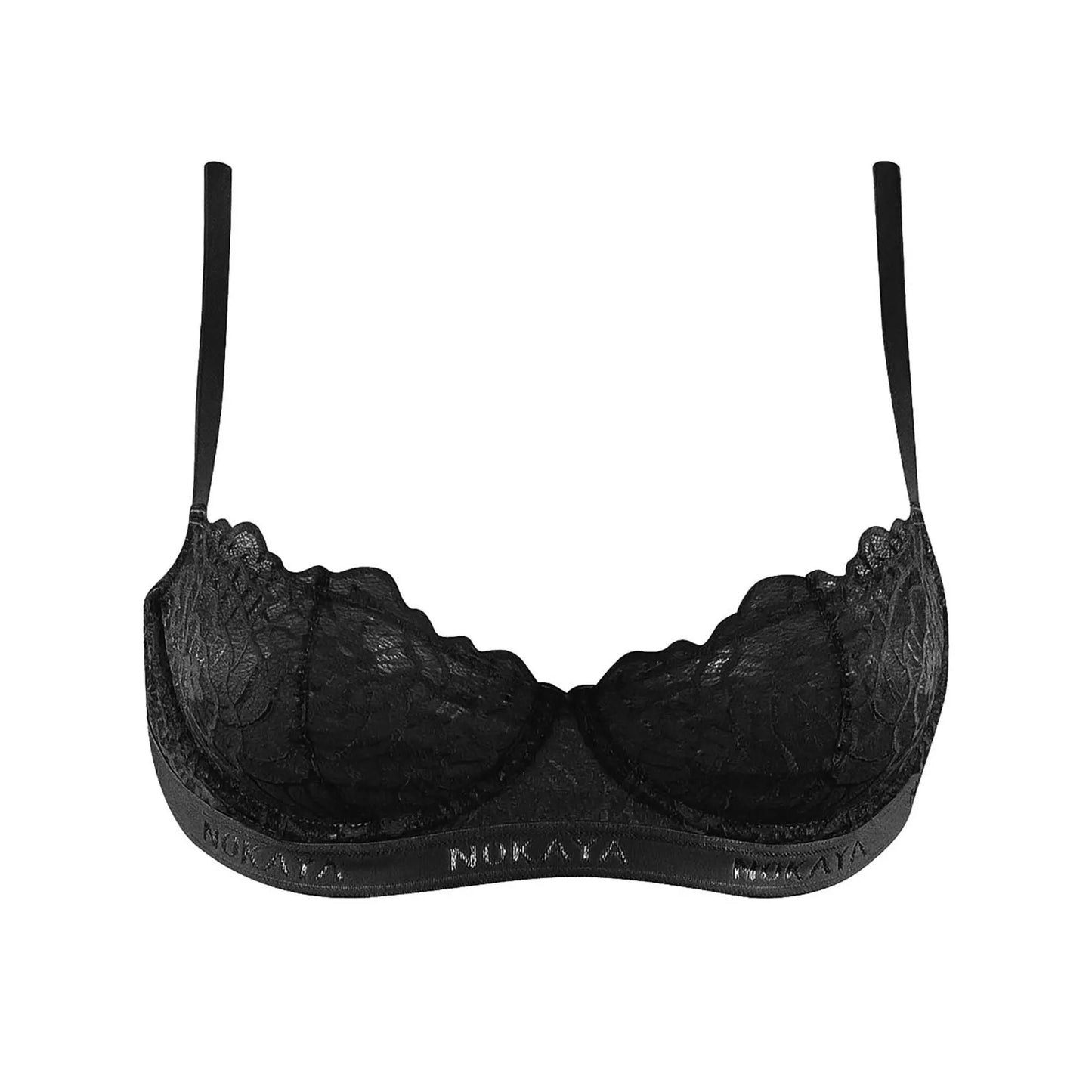 Born in Ukraine Lace Balcony bra black NOKAYA