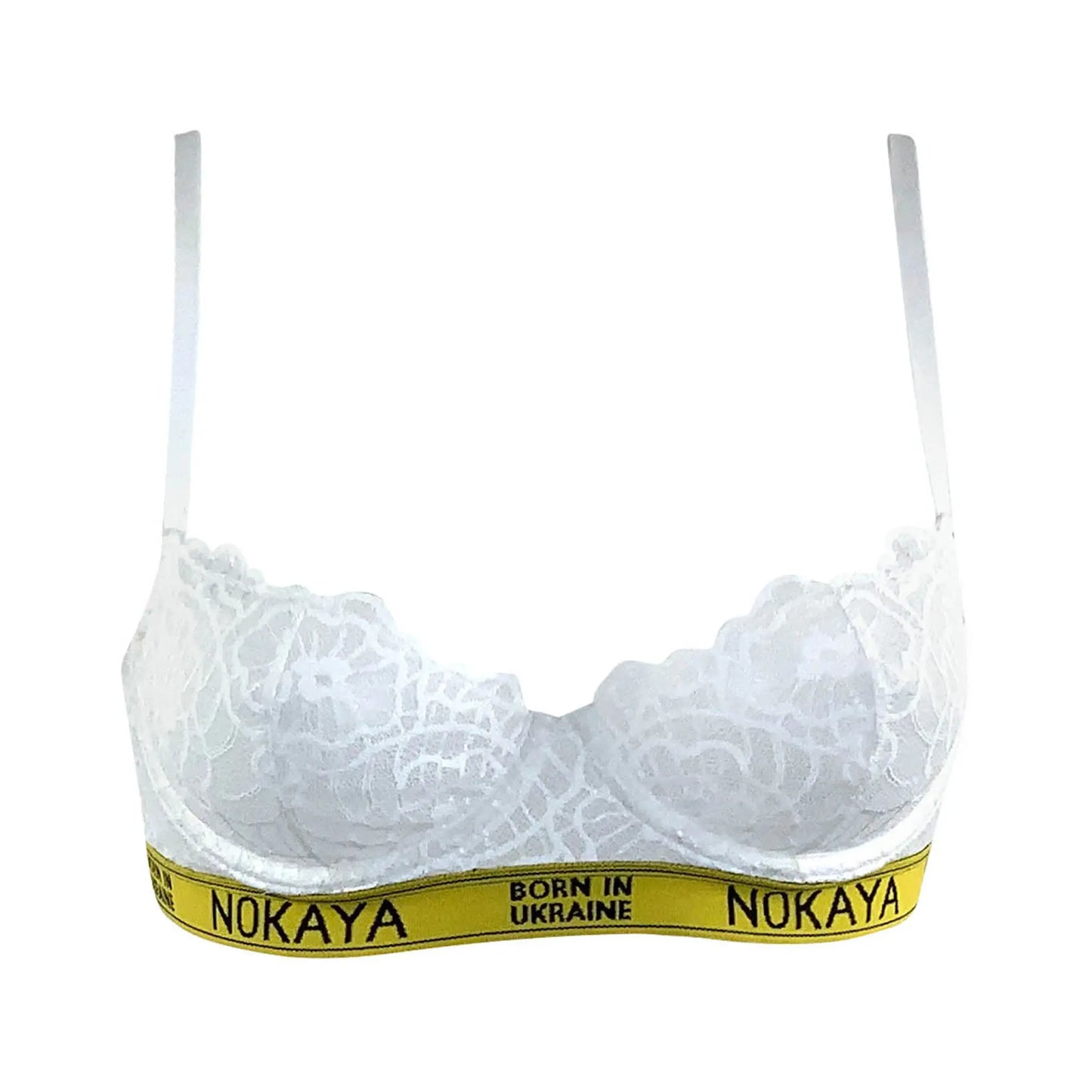 Born in Ukraine Lace Balcony bra white NOKAYA