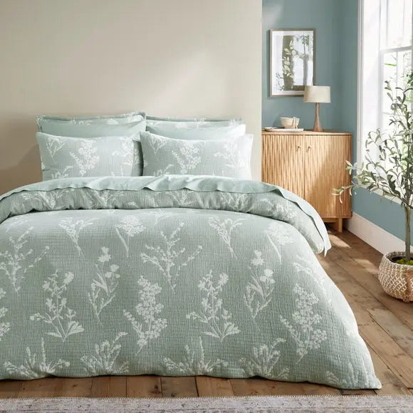 Bourton 100% Cotton Duvet Cover and Pillowcase Set Dunelm