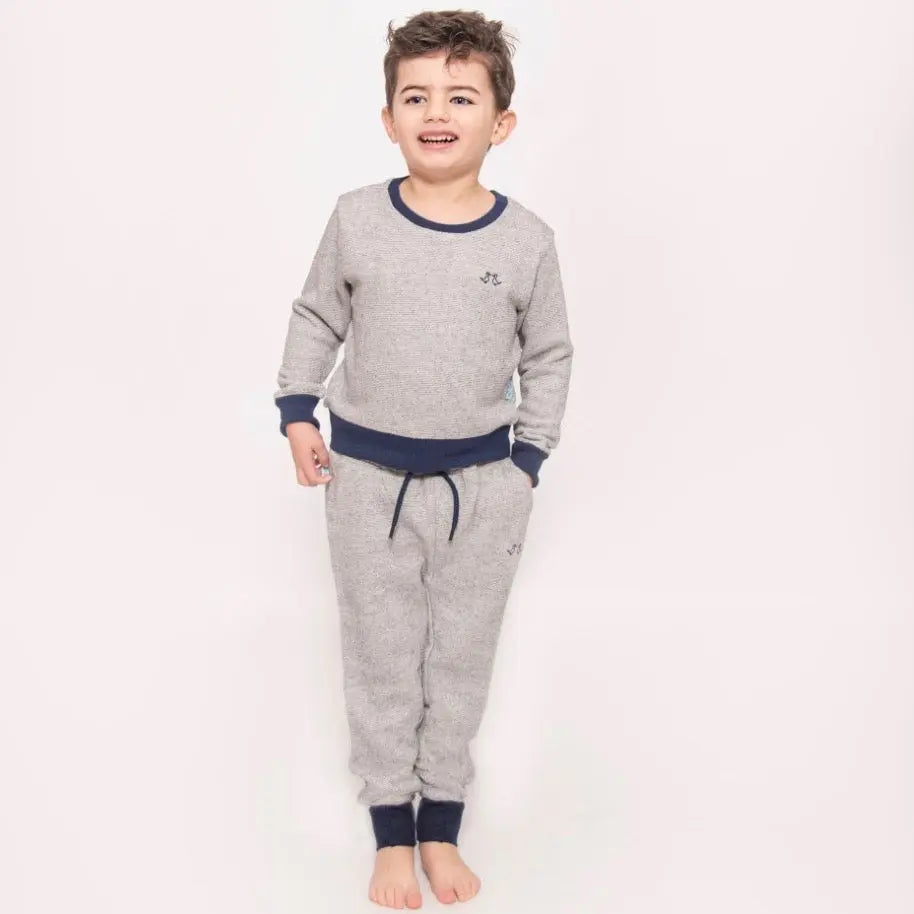 Boys Grey Jersey Lounge Set Luca and Rosa