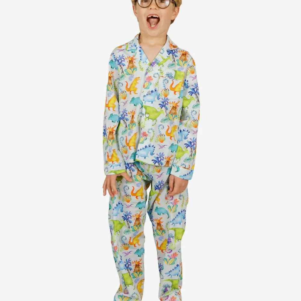 Boys Long Pyjamas - Dinosaurs Woodstock Laundry