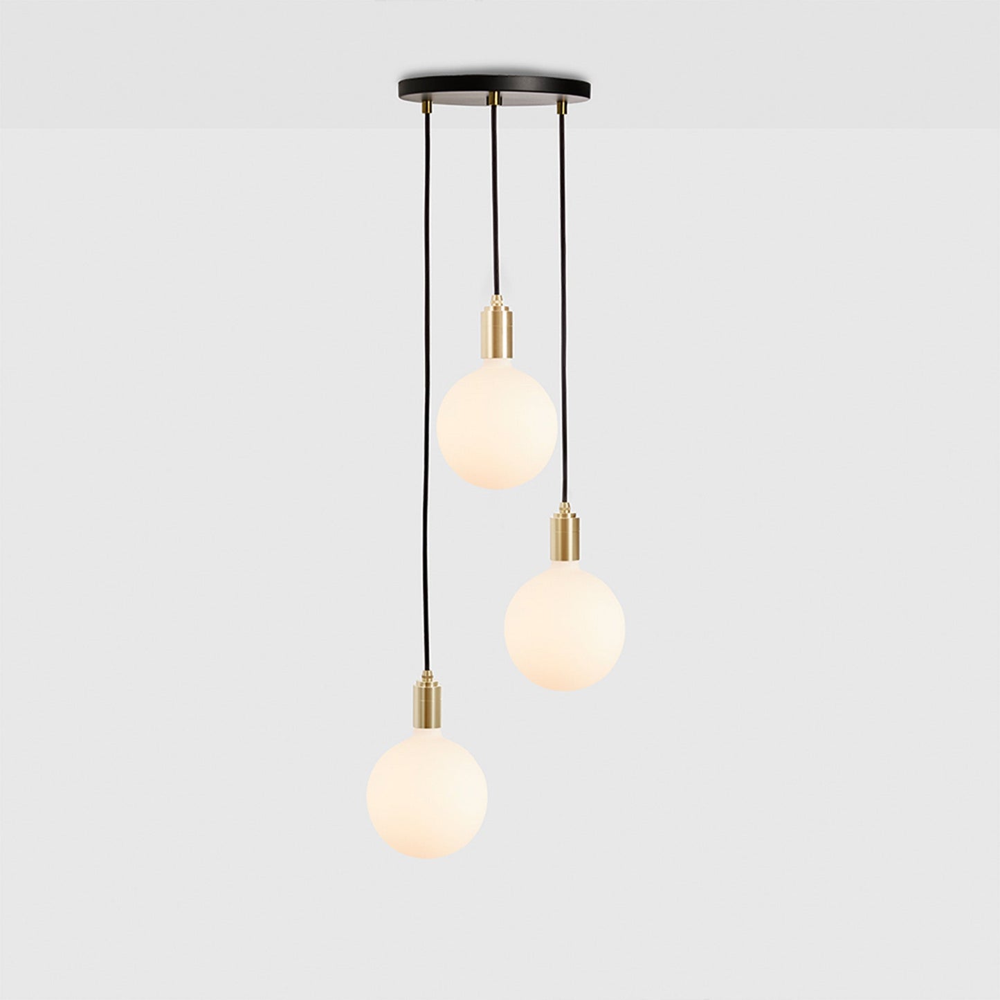 Triple Pendant in Brass + Sphere IV Tala