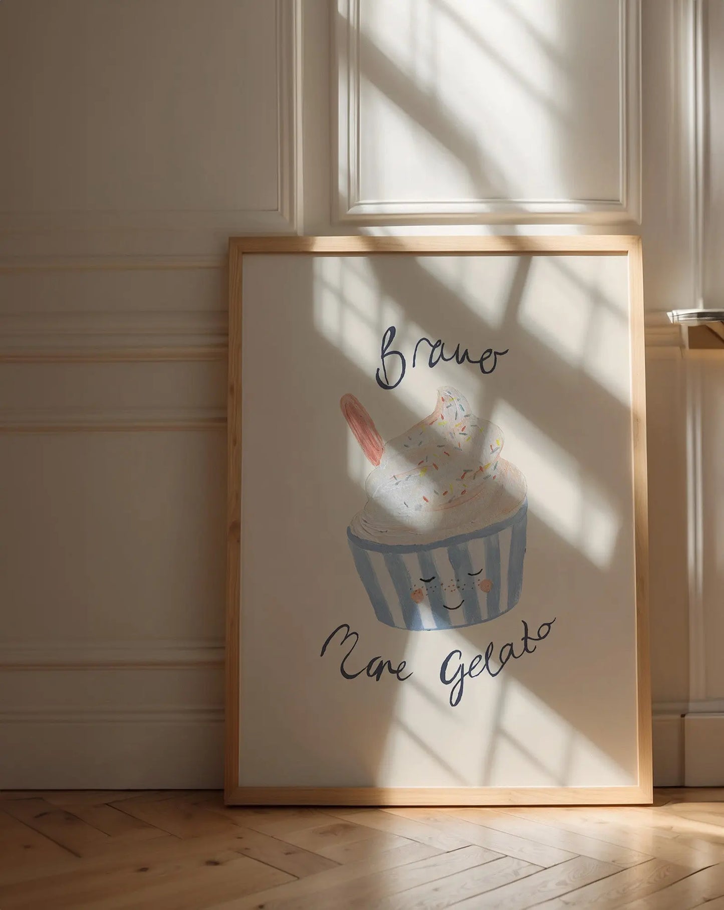 Bravo More Gelato - Ice Cream Art Print Lion & The Pear