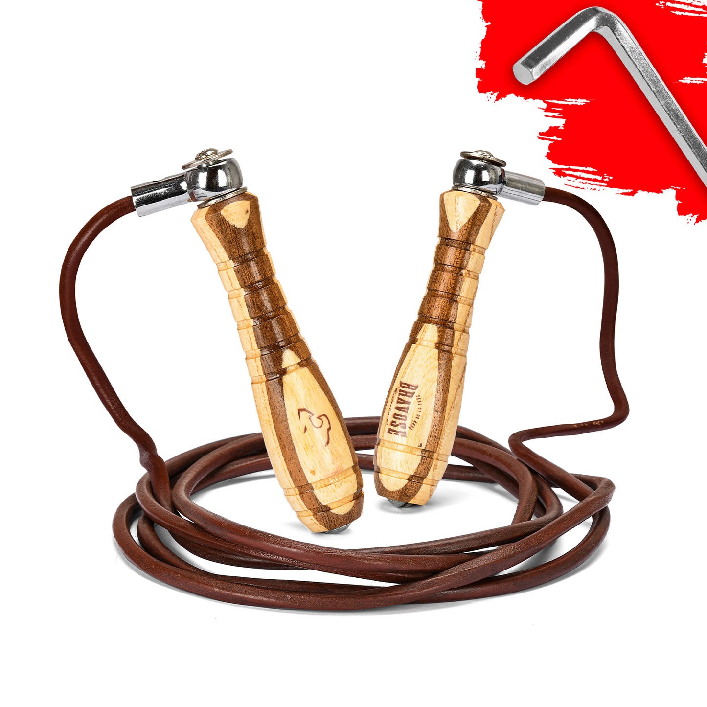 Premium Leather Skipping Rope Bravose