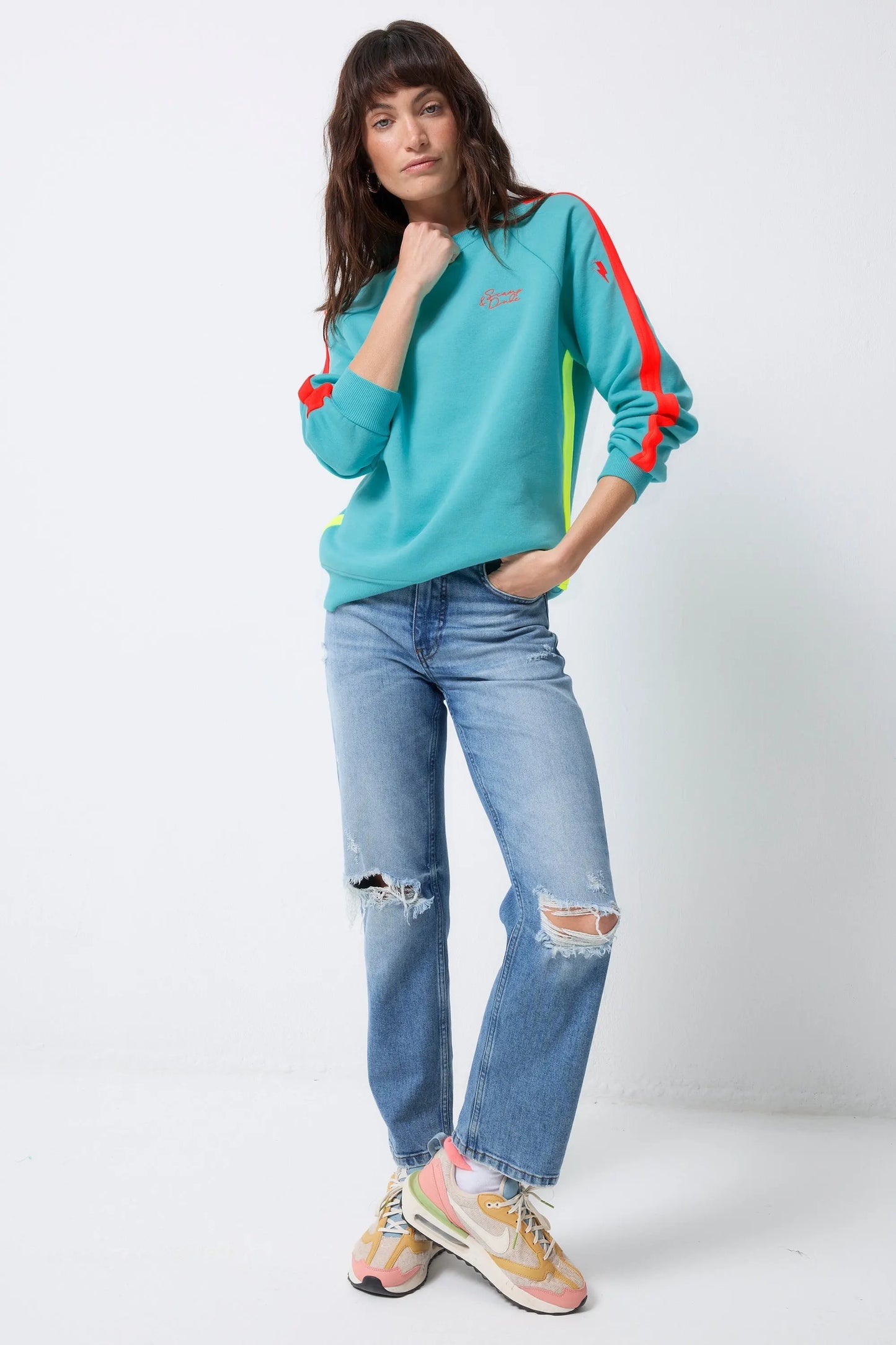 Colourblock Relaxed Sweatshirt Scamp & Dude