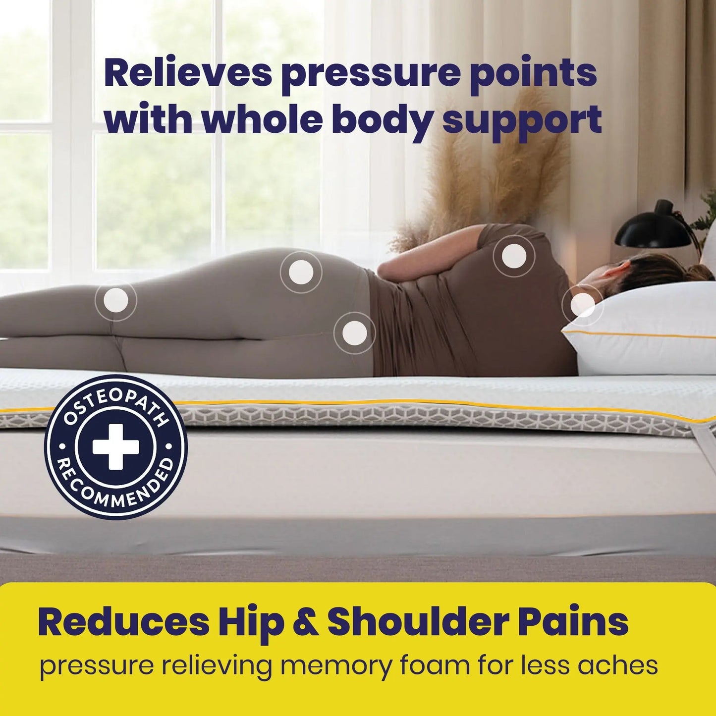Brightr® Aurora Best Mattress Topper for Back Pain Brightr® Sleep