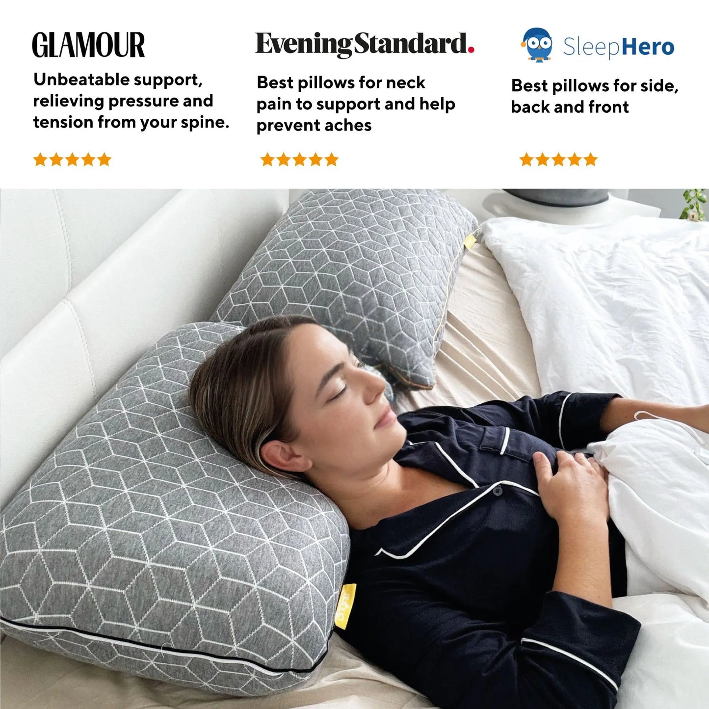 Brightr® Eclipse Adjustable Firm pillow Brightr® Sleep