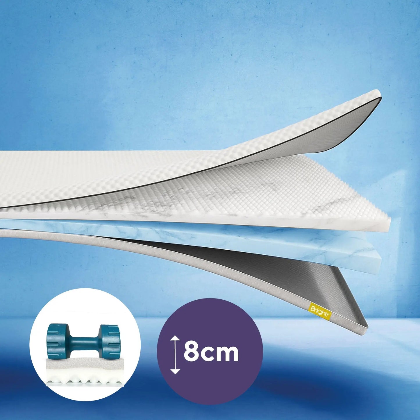 Brightr®  Titan Deluxe 2 in 1 Mattress Topper Brightr® Sleep